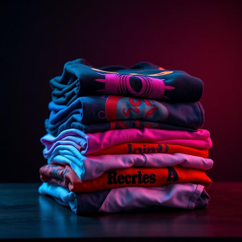 Camisas personalizadas com estampas coloridas produzidas em Recife