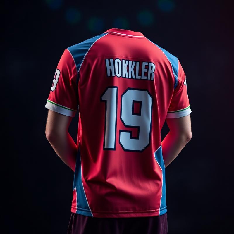 Camisa de uniforme esportivo sublimada com número e nome